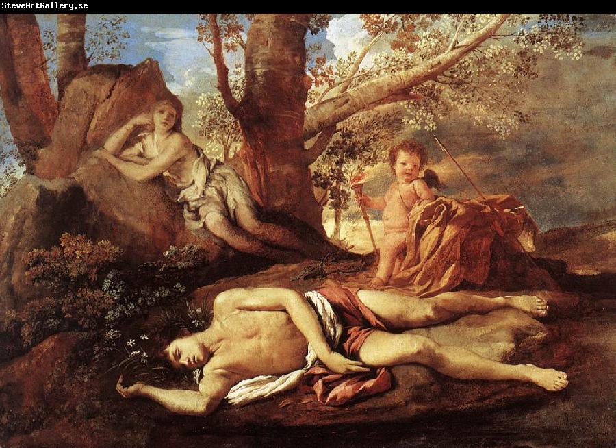 Nicolas Poussin E-cho and Narcissus